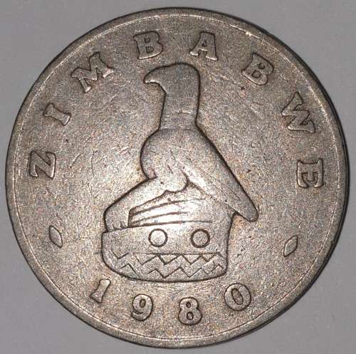 1980 - 20 CENT COIN - ZIMBABWE - (Copper-Nickel)